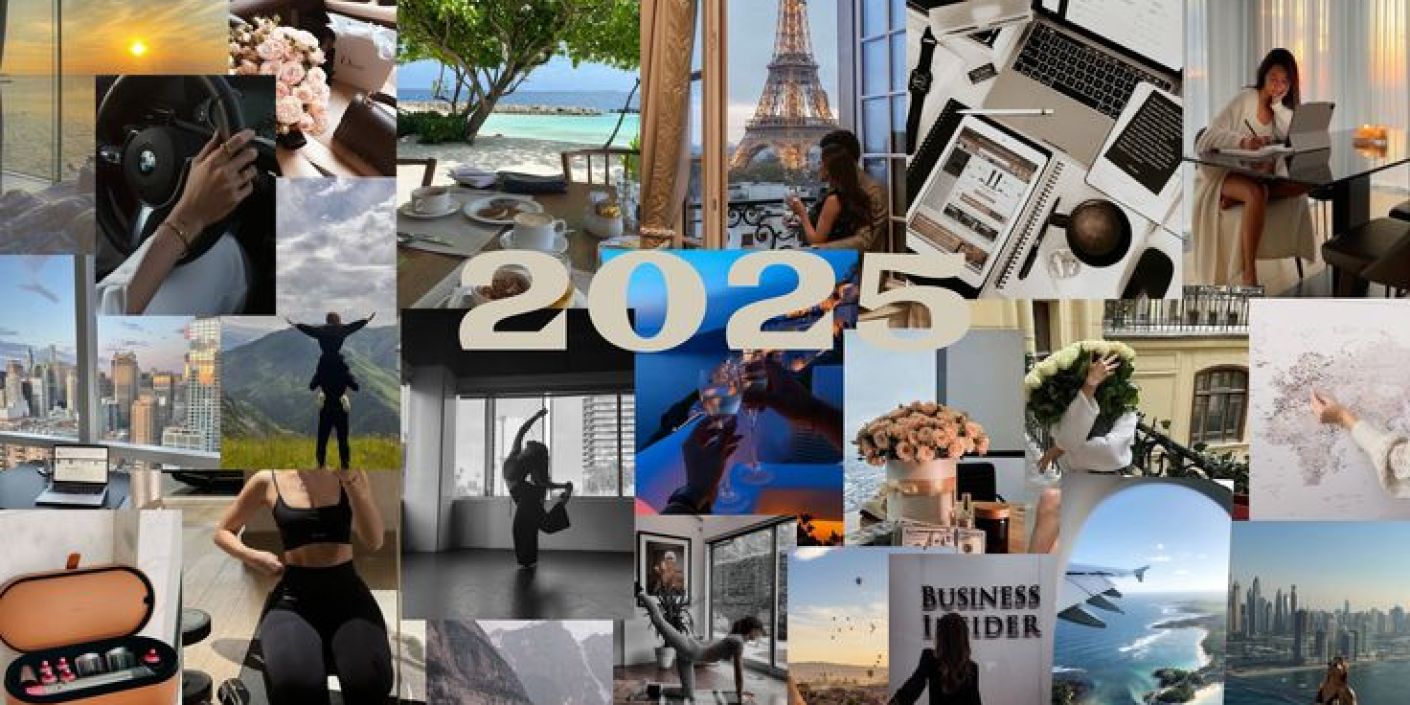 Contoh Vision Board 2025 (Pinterest)