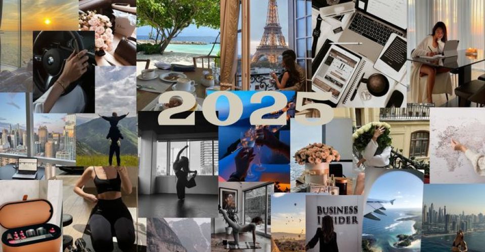 Contoh Vision Board 2025 (Pinterest)