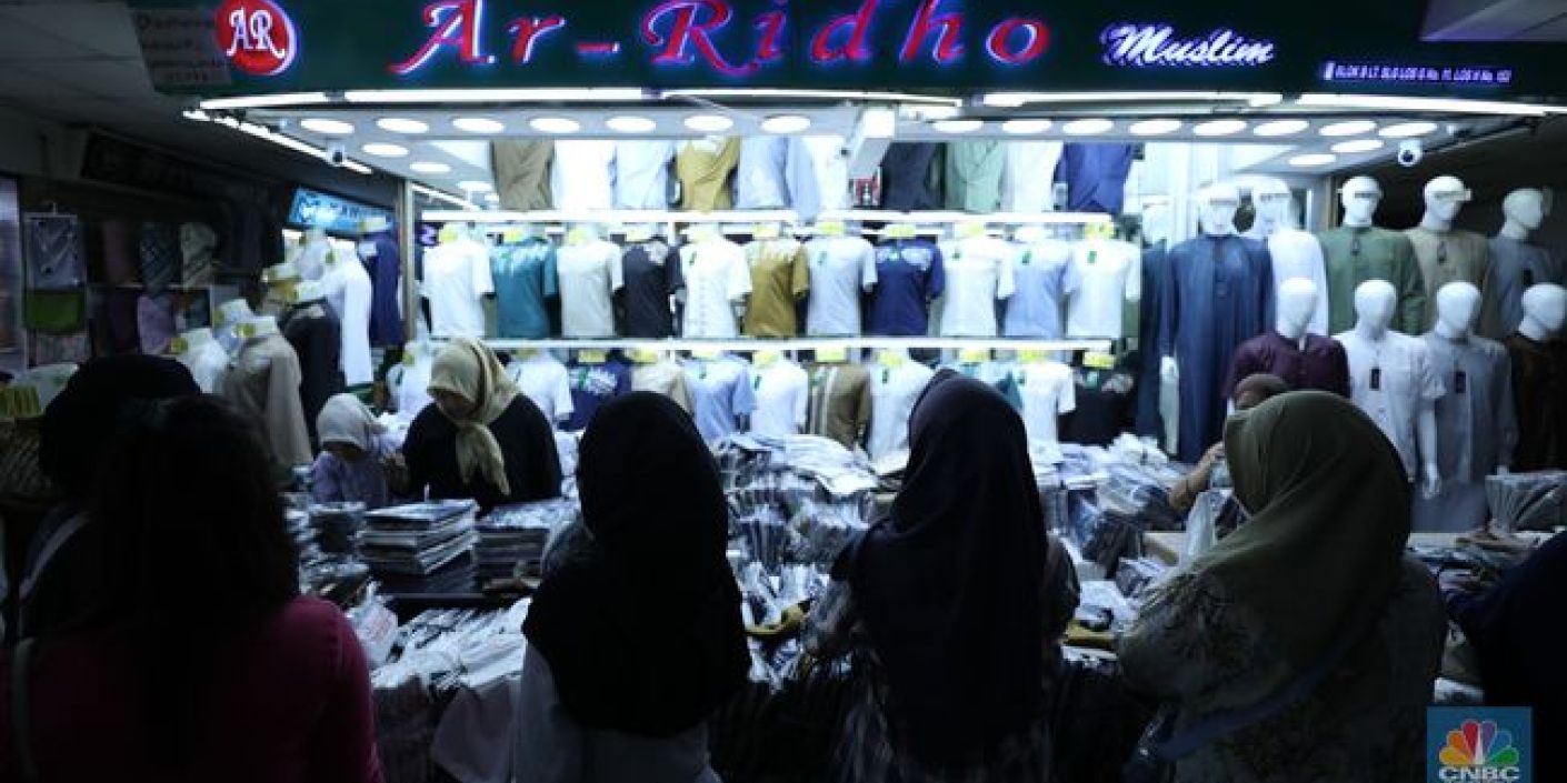 Pasar Tanah Abang masih sepi jelang Lebaran 2025 (FOTO: CNCB Indonesia)